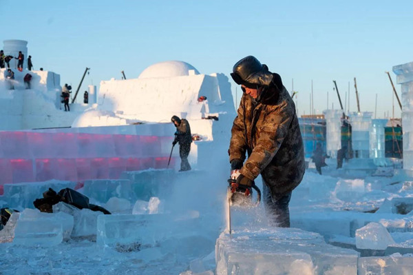 第24屆哈爾濱冰雪大世界園區初見規模 3